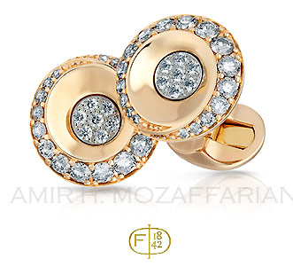 Faberge Diamond Cufflinks 1